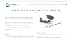 Desktop Screenshot of com-leiser.ch