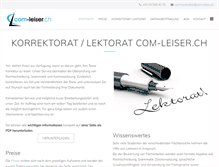 Tablet Screenshot of com-leiser.ch
